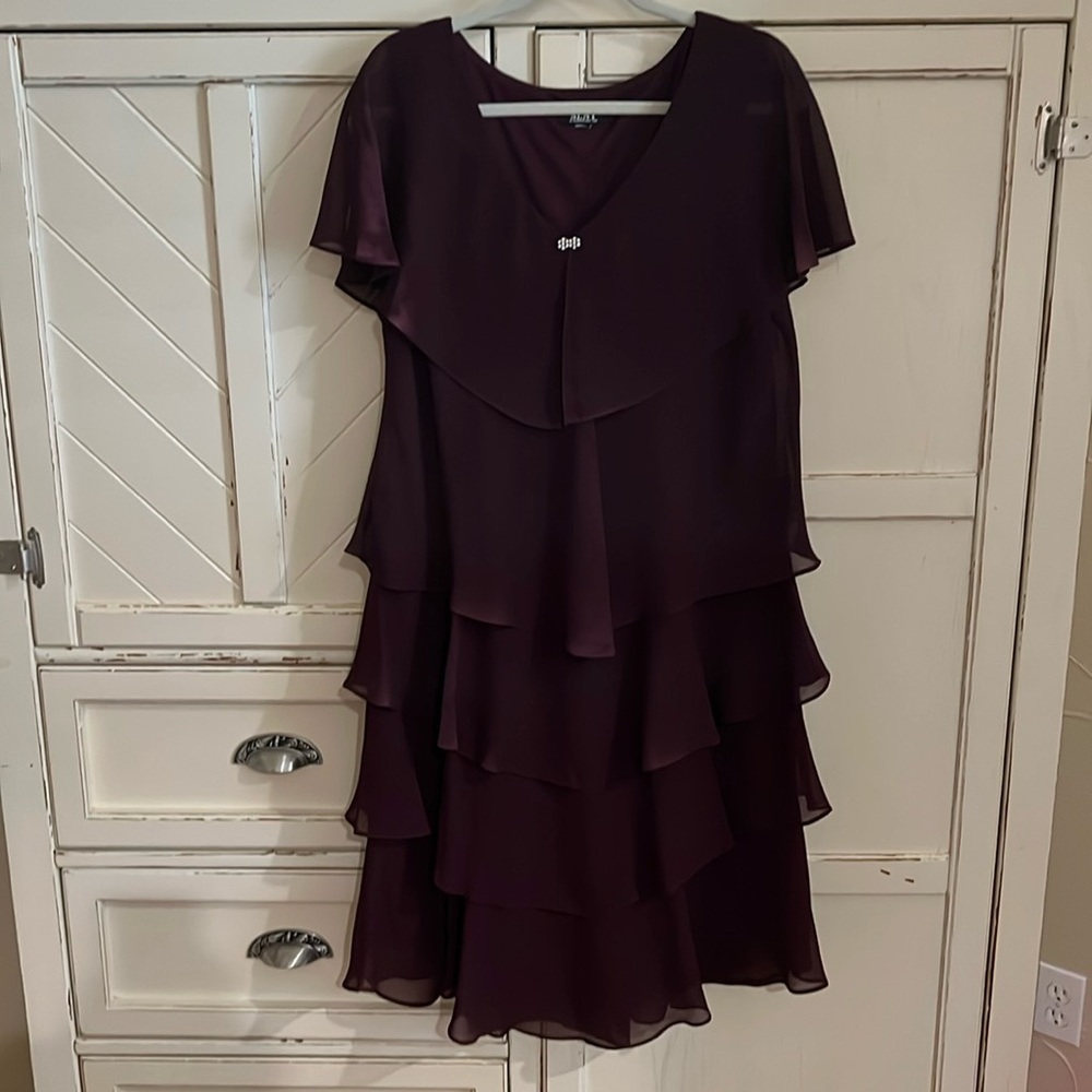 Purple tiered dress size 16